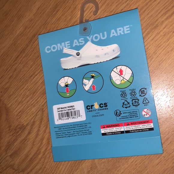 NWT Crocs - I Love Taco Tuesday Jibbitz 5 piece set - Picture 3 of 3